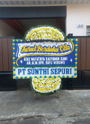 Papan Bunga Duka di Waibu
